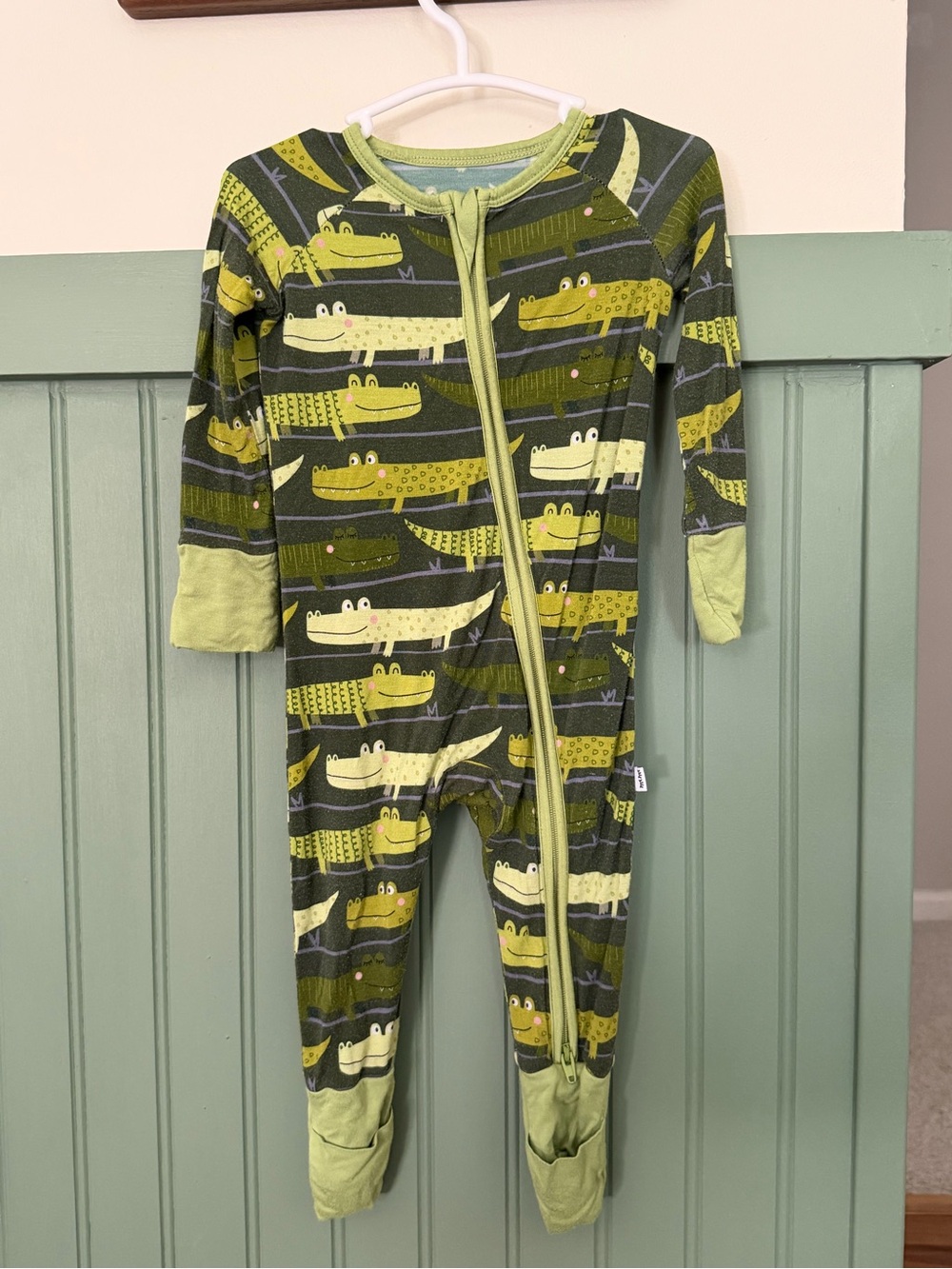 Green Crocodiles Little Sleepies 3-6M